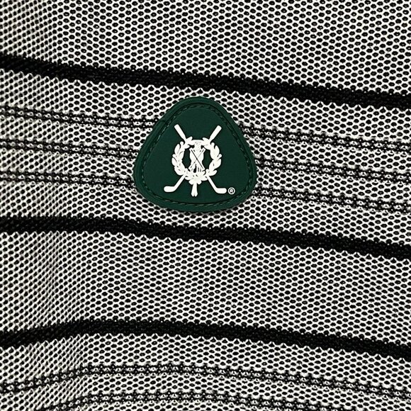 Brooks Brothers St Andrews Links Polo Shirt Short Sleeve Striped Mens Large - Picture 4 of 4